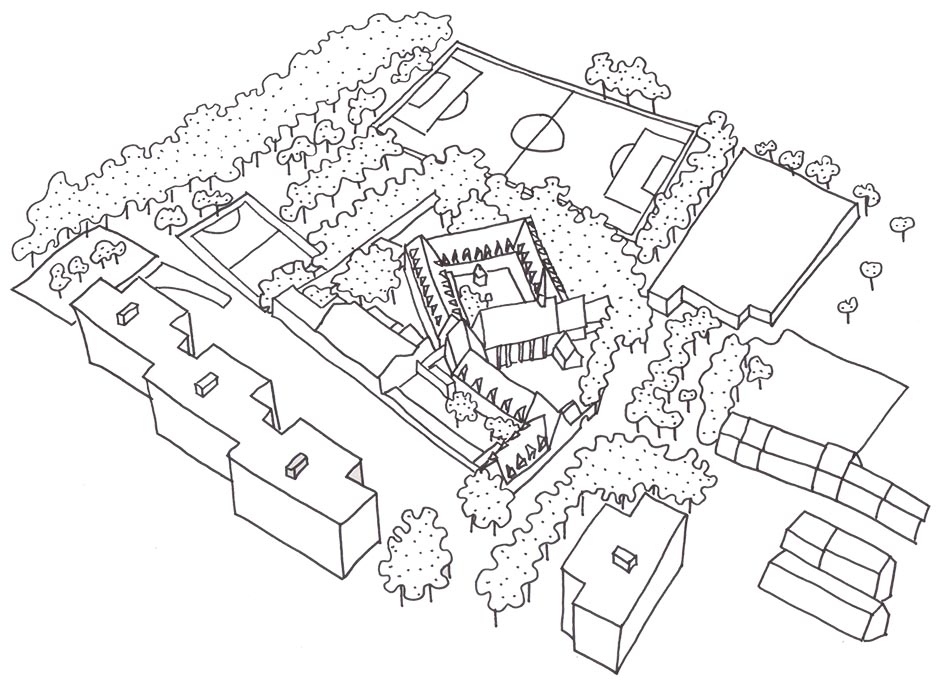 A drawing of the neighbourhood
